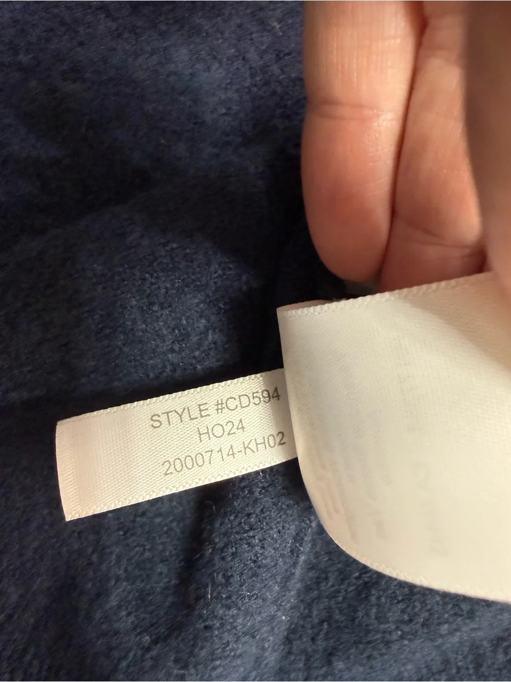 J. Crew Extra Soft Deep Navy V-Neck Pullover Sweater